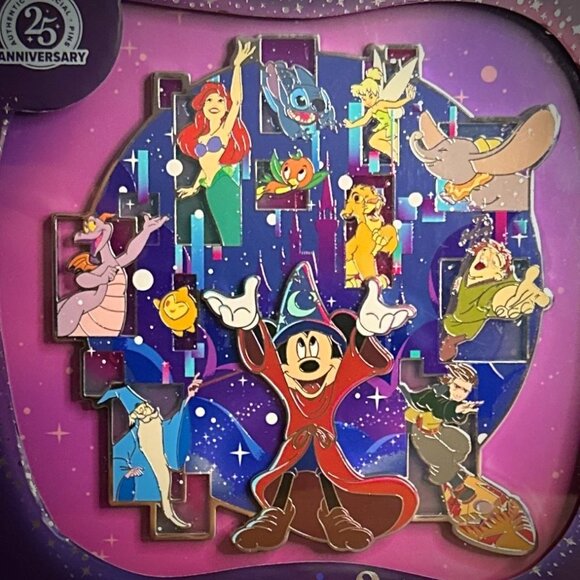 Celebrating Disney Pins 25th Anniversary Sorcerer Mickey Jumbo Pin - Picture 2 of 4